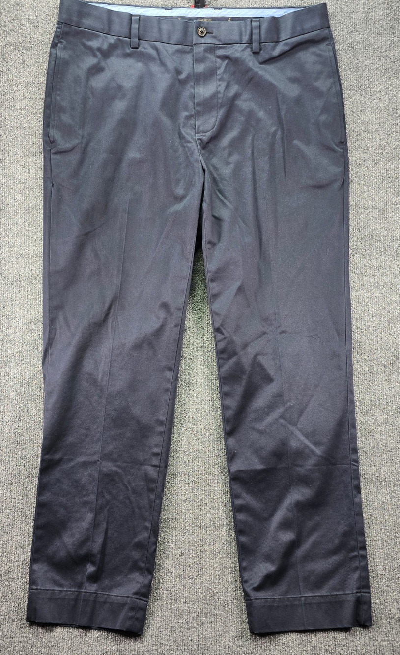 Brooks Brothers Pants Mens 36x30 Navy Blue Advantage Chino Office Lightweight
